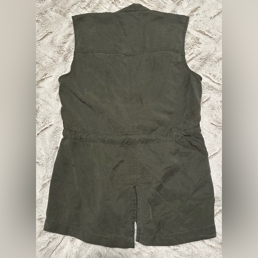 Sanctuary Olive Green Open Front Utility Vest - Picture 8 of 8